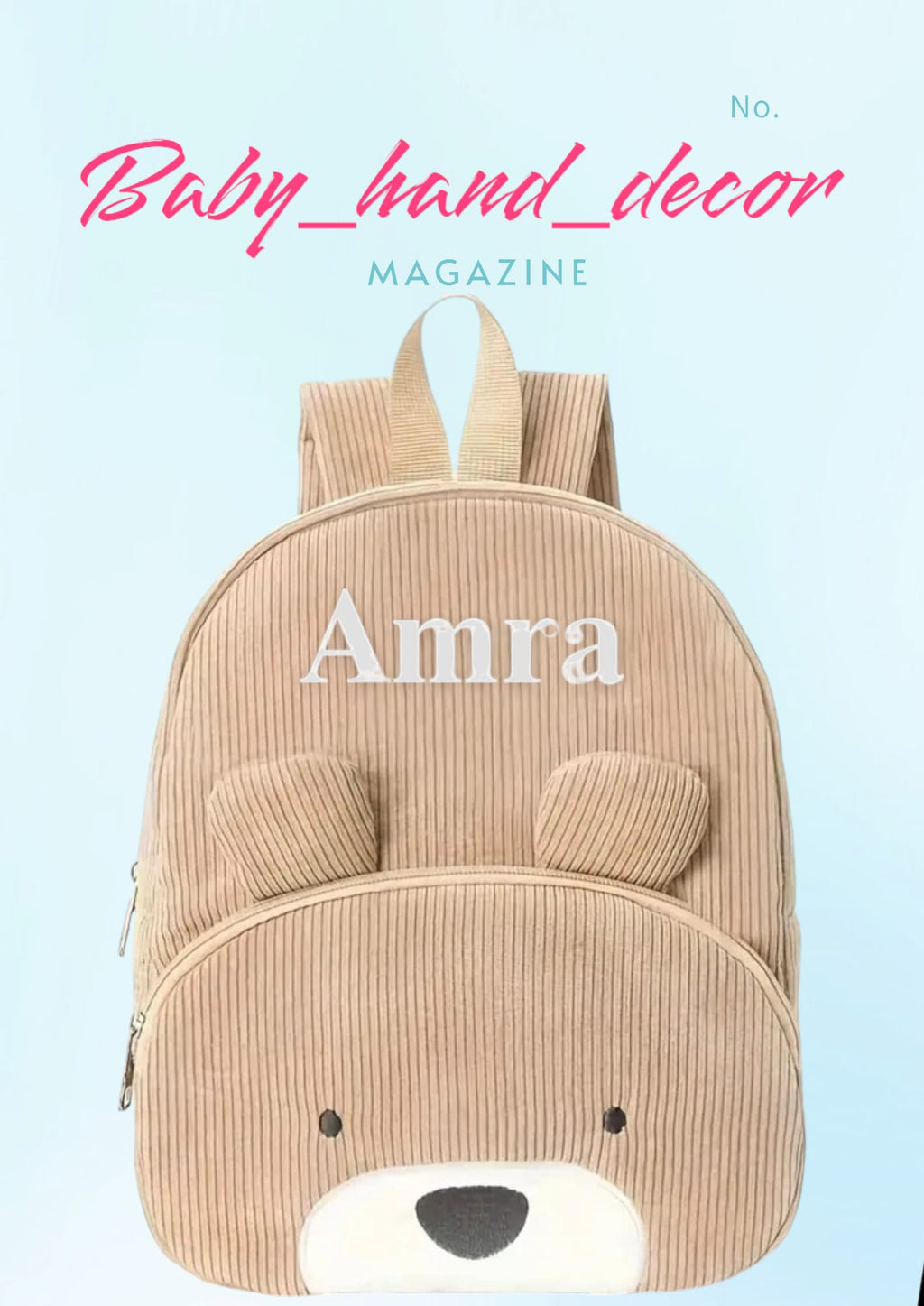 Kinderrucksack mit gesticktem Namen – Bär