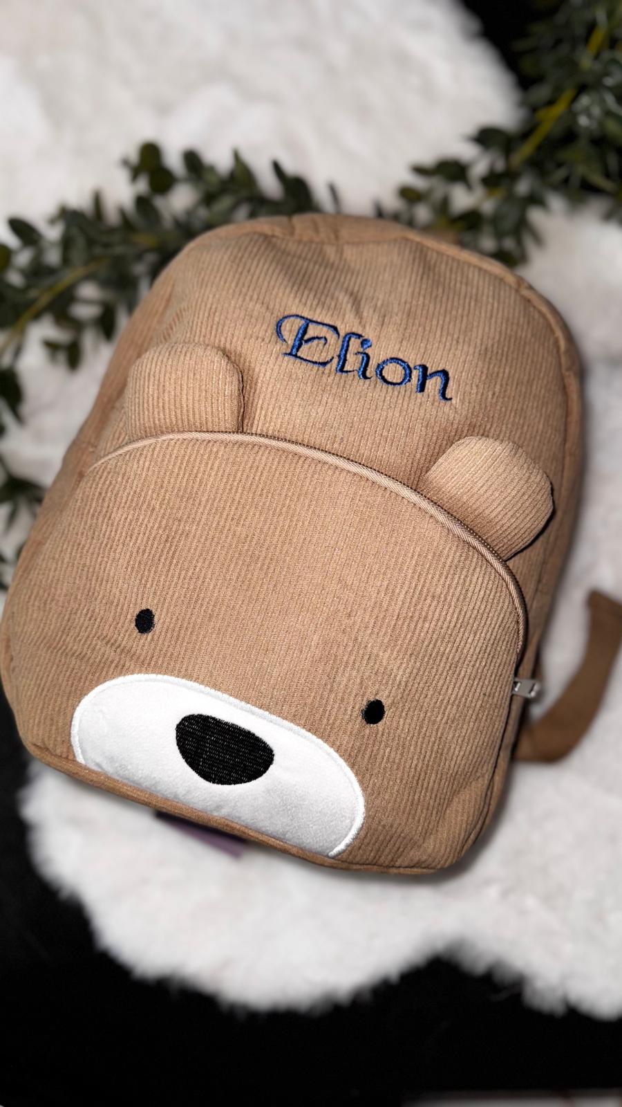 Kinderrucksack mit gesticktem Namen – Bär