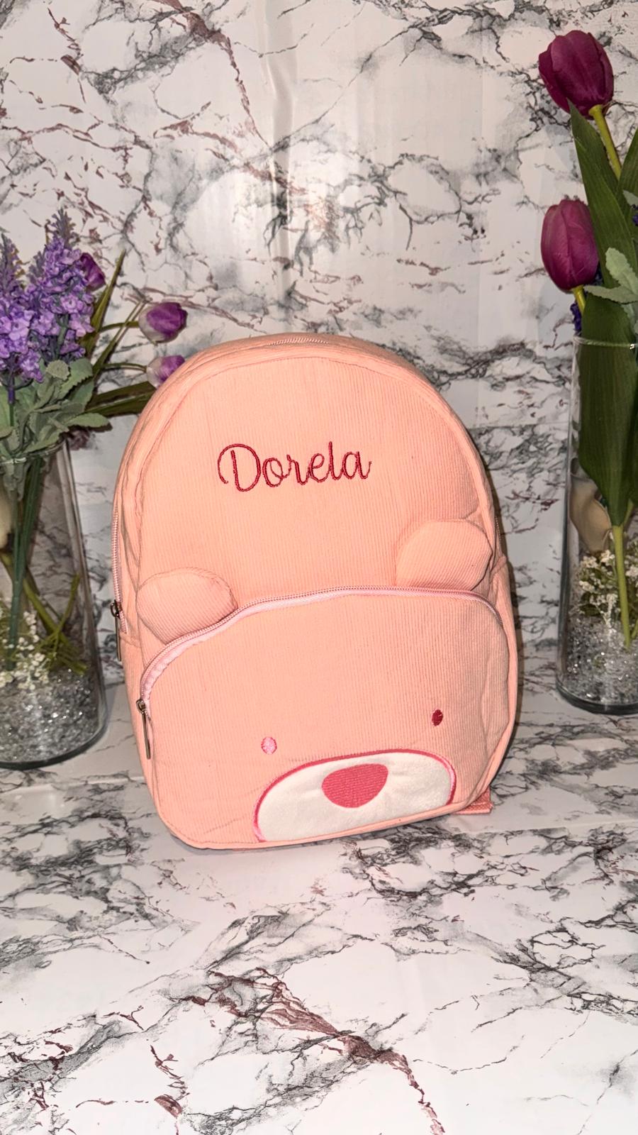 Kinderrucksack mit gesticktem Namen – Bär